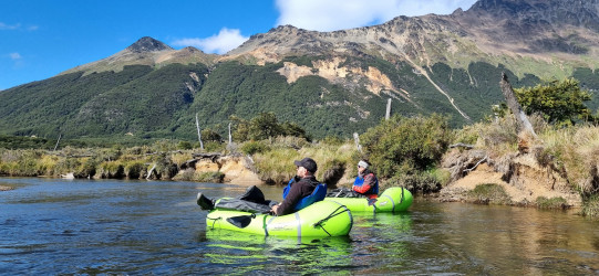 Packrafting on Río Olivia